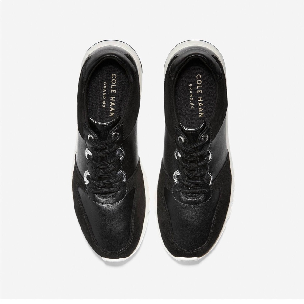 NWOT Cole Haan Grand OS black/silver sneakers 11B - Picture 3 of 11